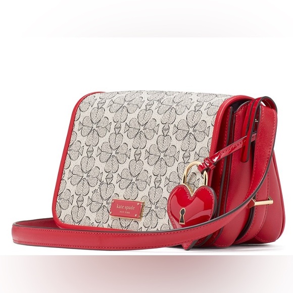 kate spade Handbags - Kate Spade Red and White Floral Crossbody Bag